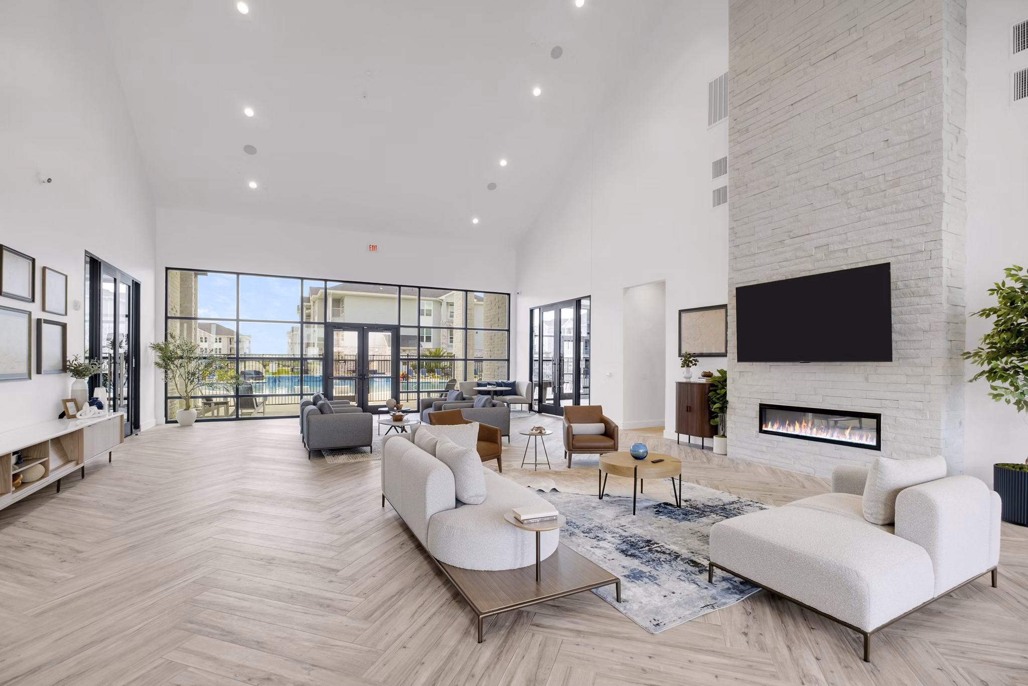 Clubhouse/Lobby at Brickyard at Barbers Hill Apartments