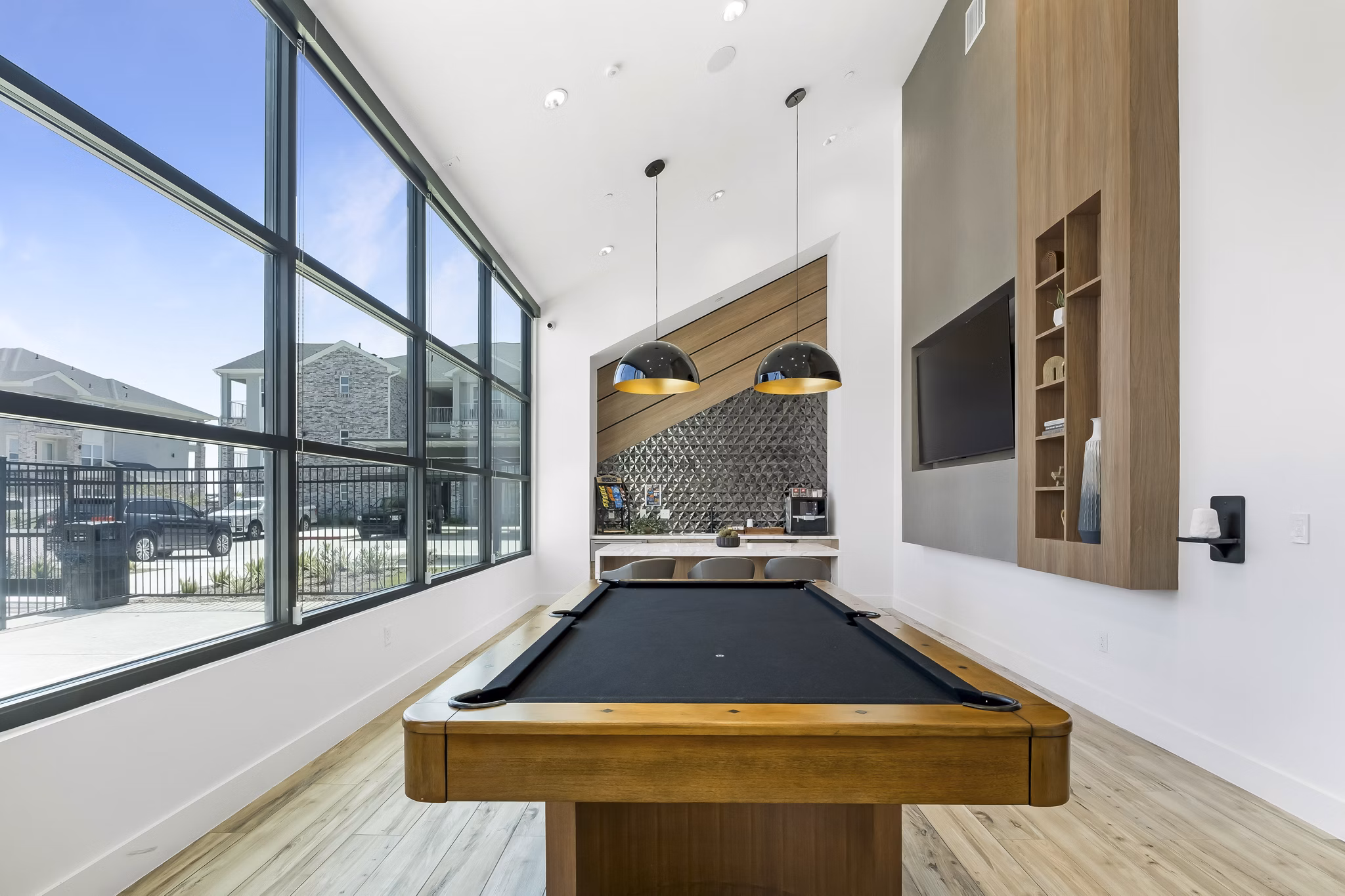 Game Room at Brickyard at Barbers Hill Apartments