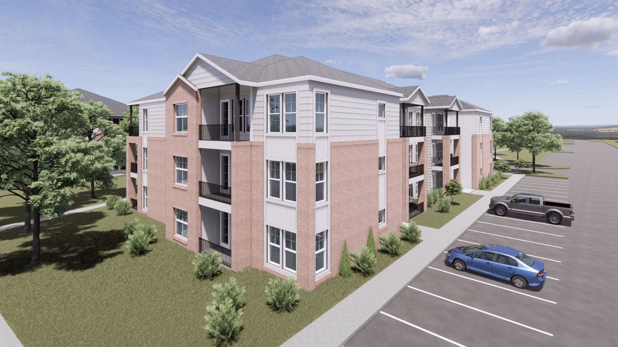 rendering at Brickyard at Barbers Hill Apartments