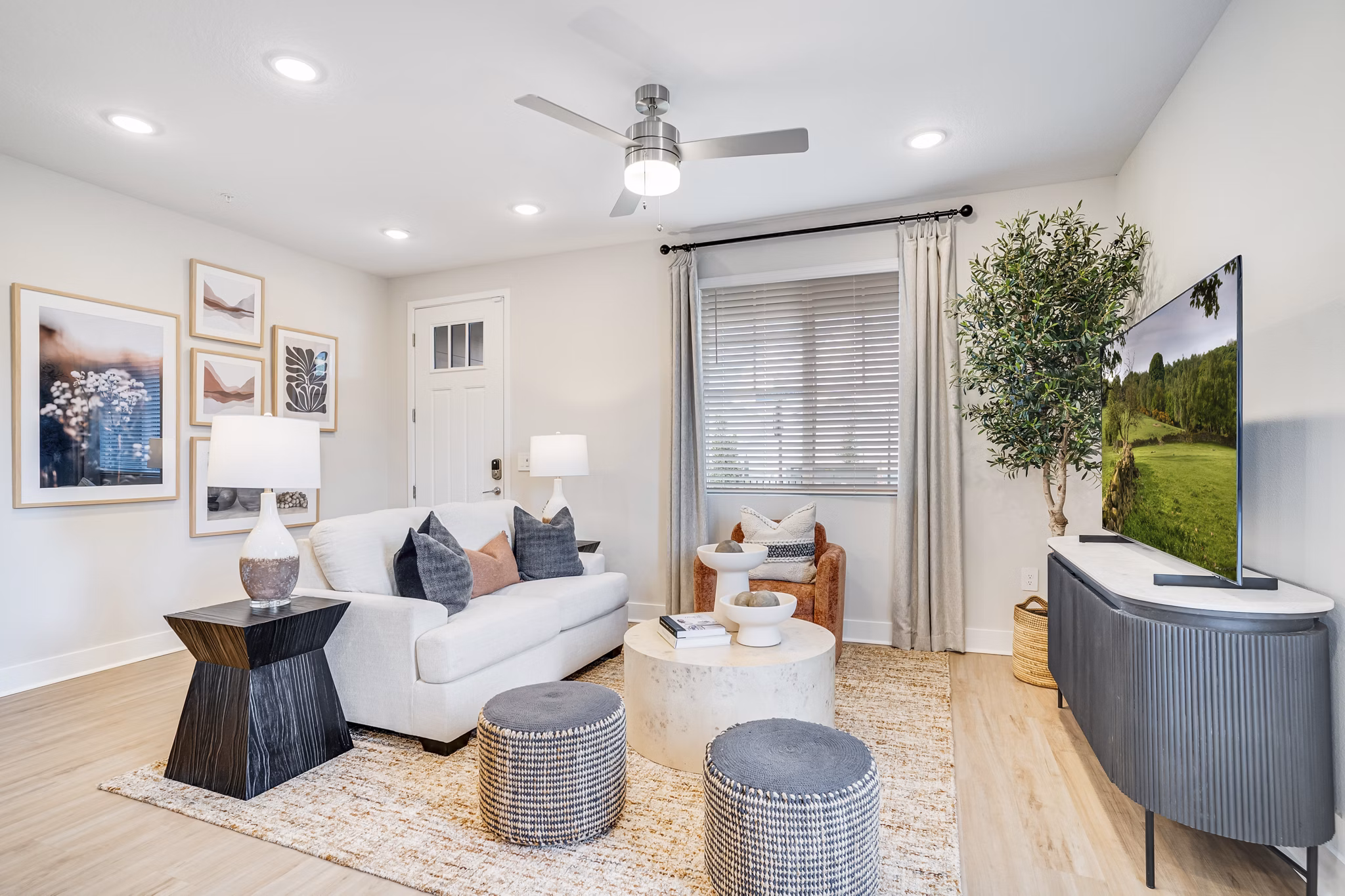 living room at Yardly Eden Apartments