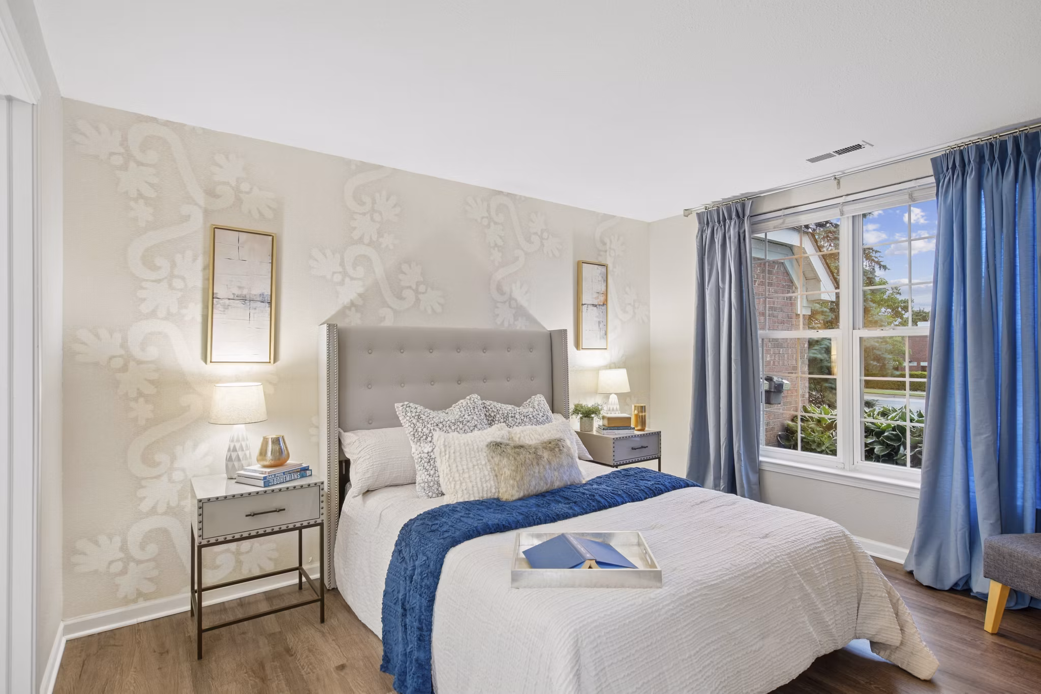 bedroom at The Chapman Apartments