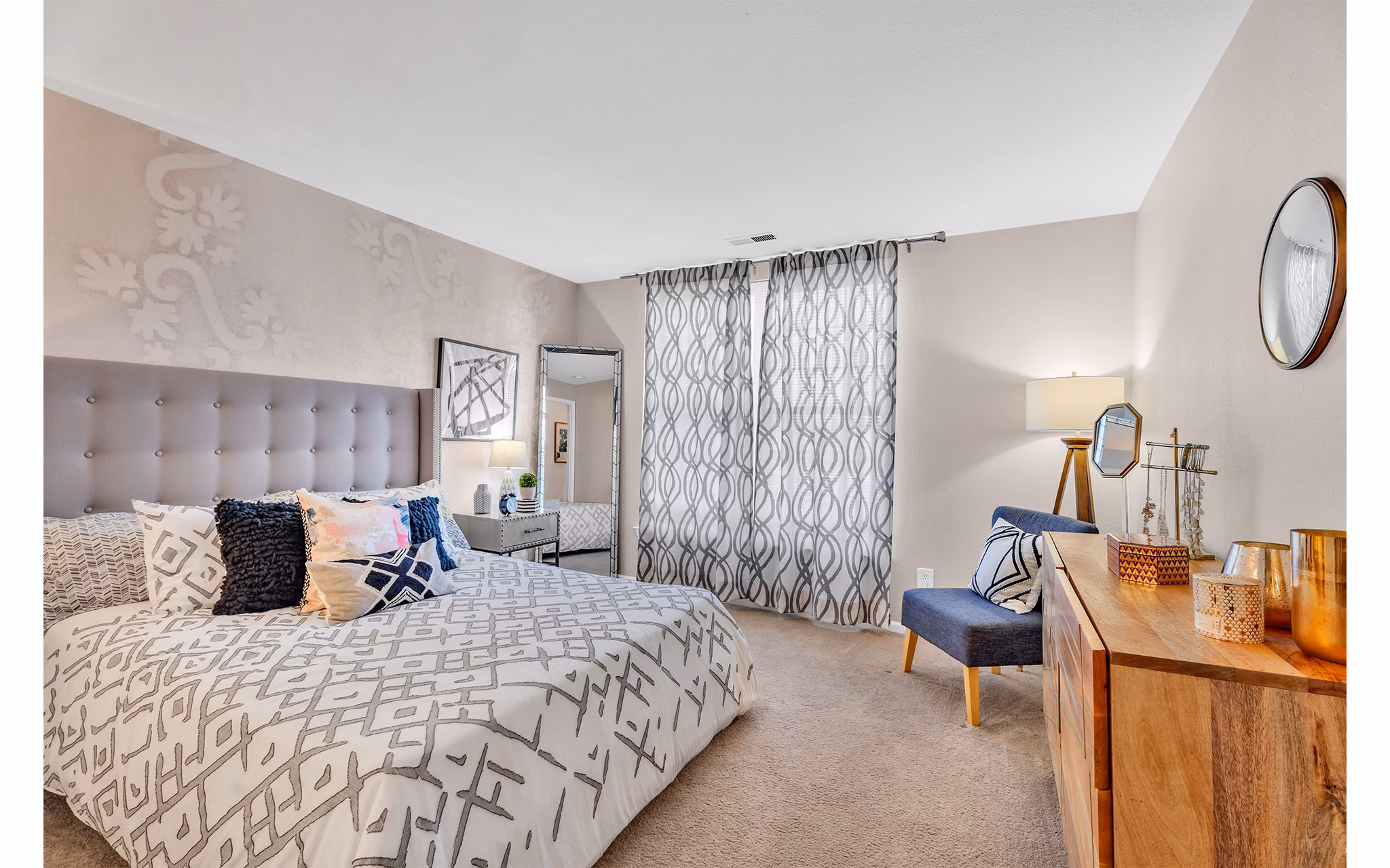 bedroom at The Chapman Apartments 