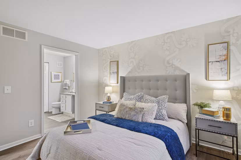bedroom at The Chapman Apartments