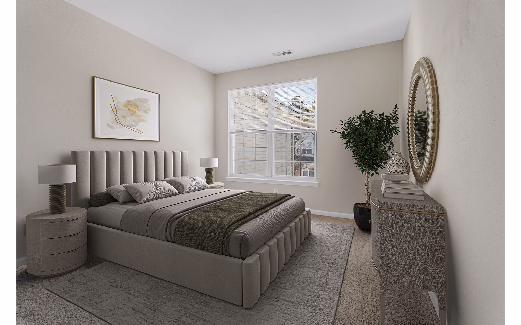 bedroom at The Chapman Apartments 