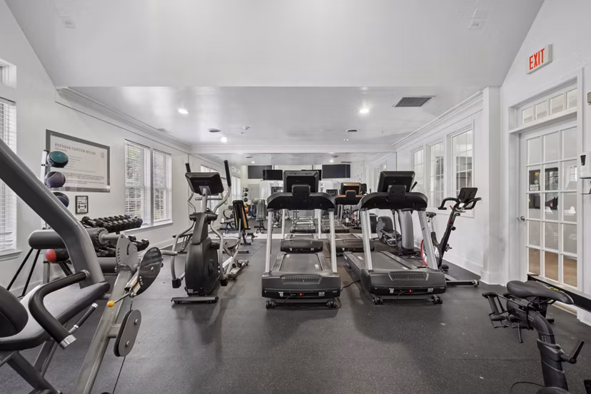 fitness center at The Chapman Apartments
