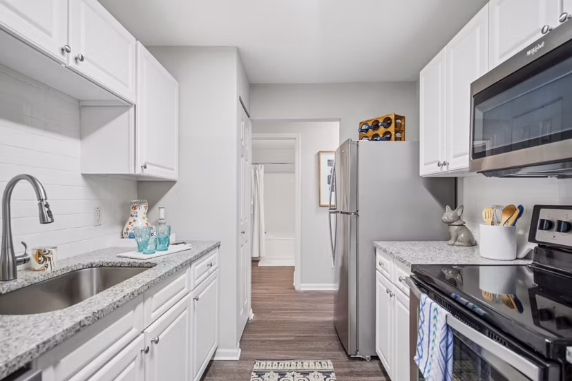 kitchen at The Chapman Apartments