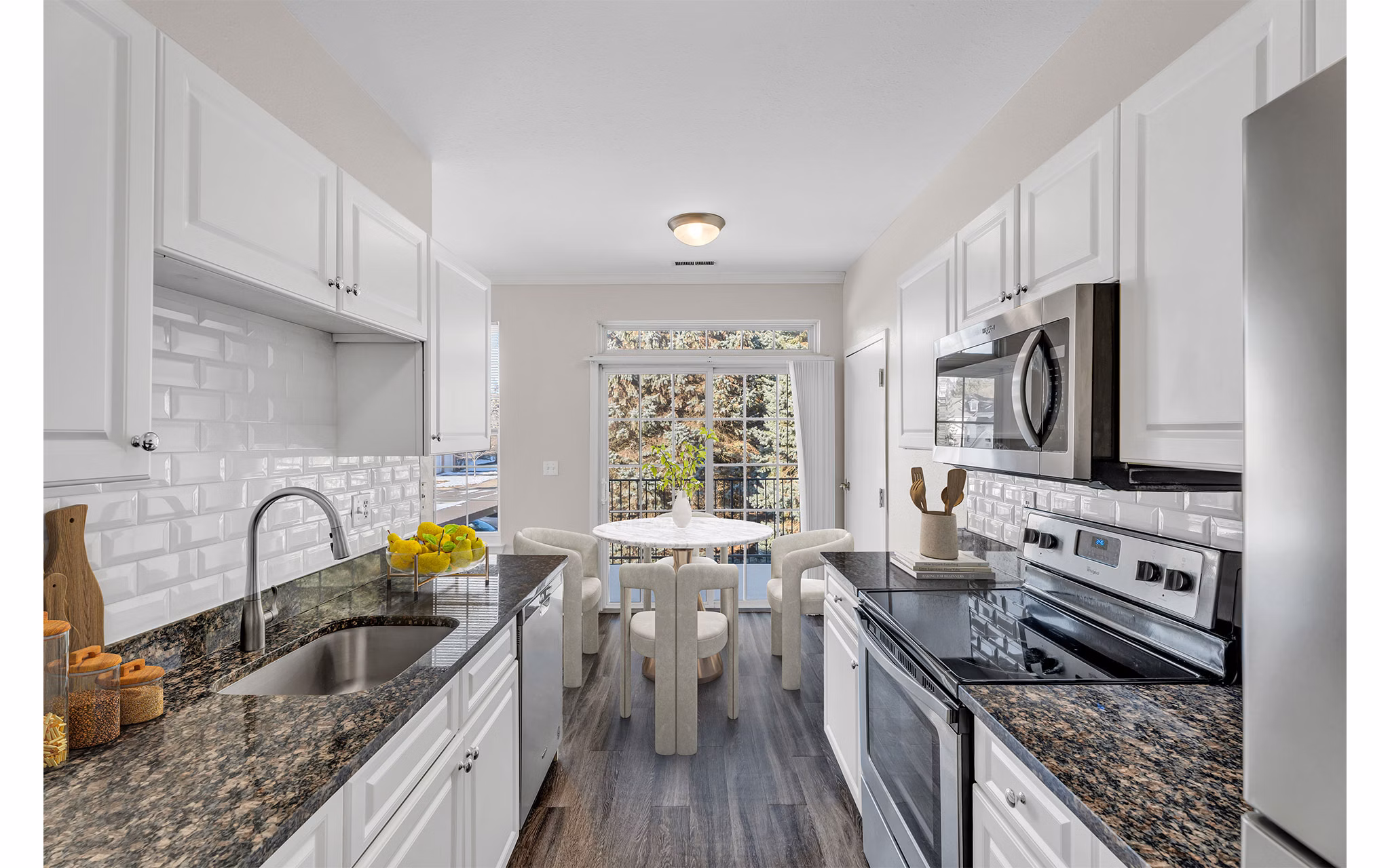 kitchen at The Chapman Apartments