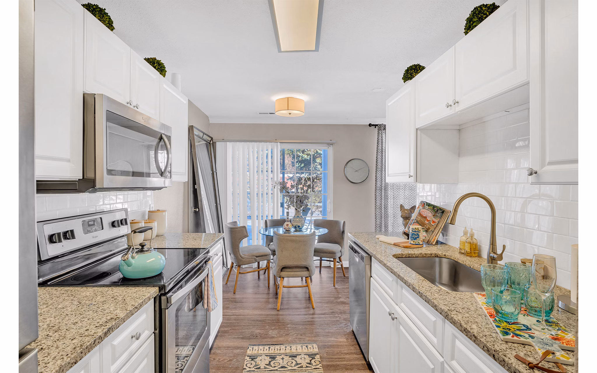 kitchen at The Chapman Apartments