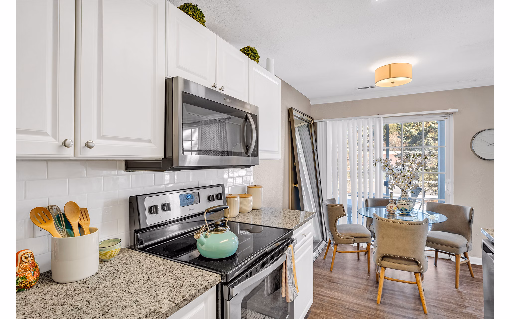 kitchen at The Chapman Apartments 