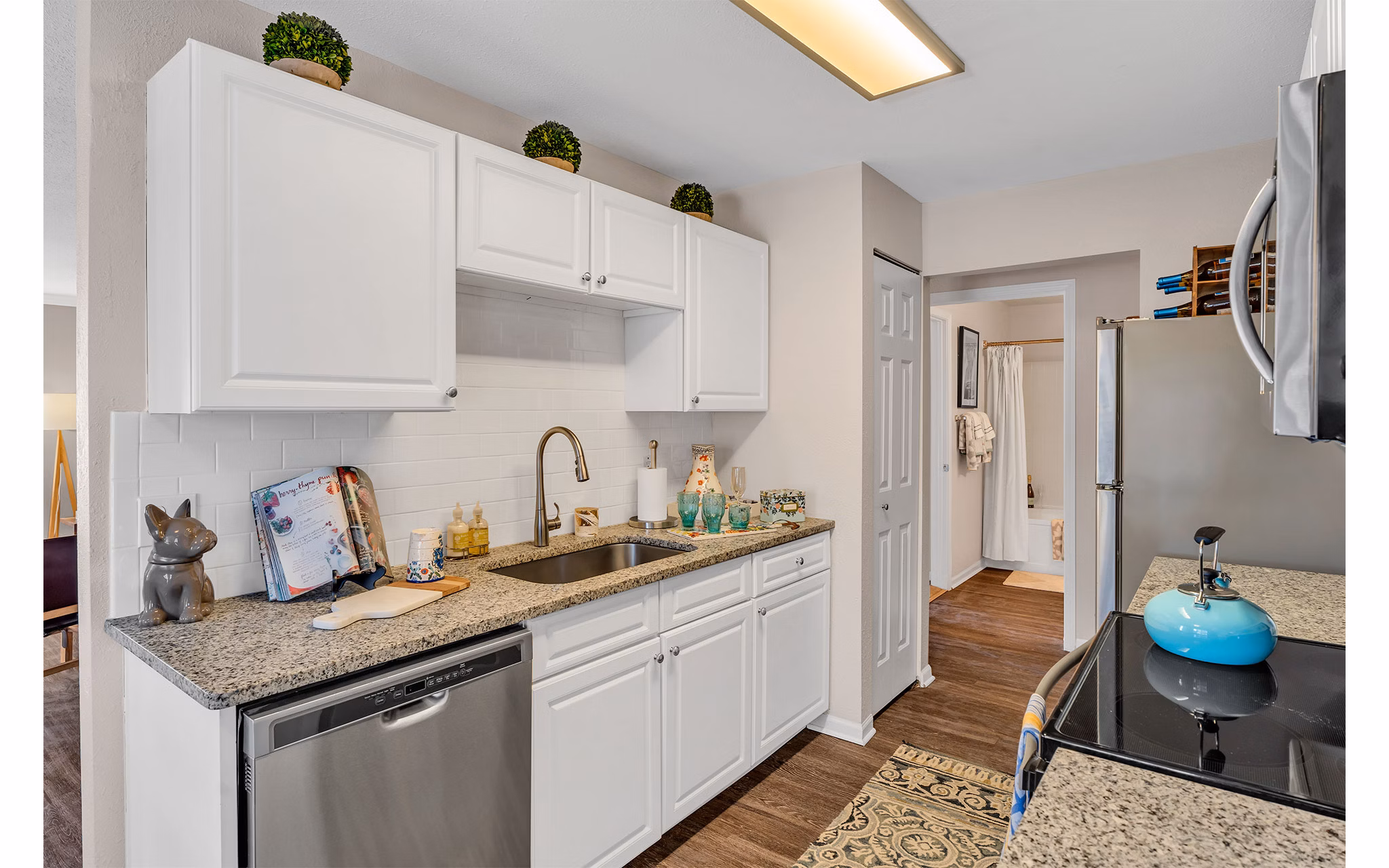 kitchen at The Chapman Apartments