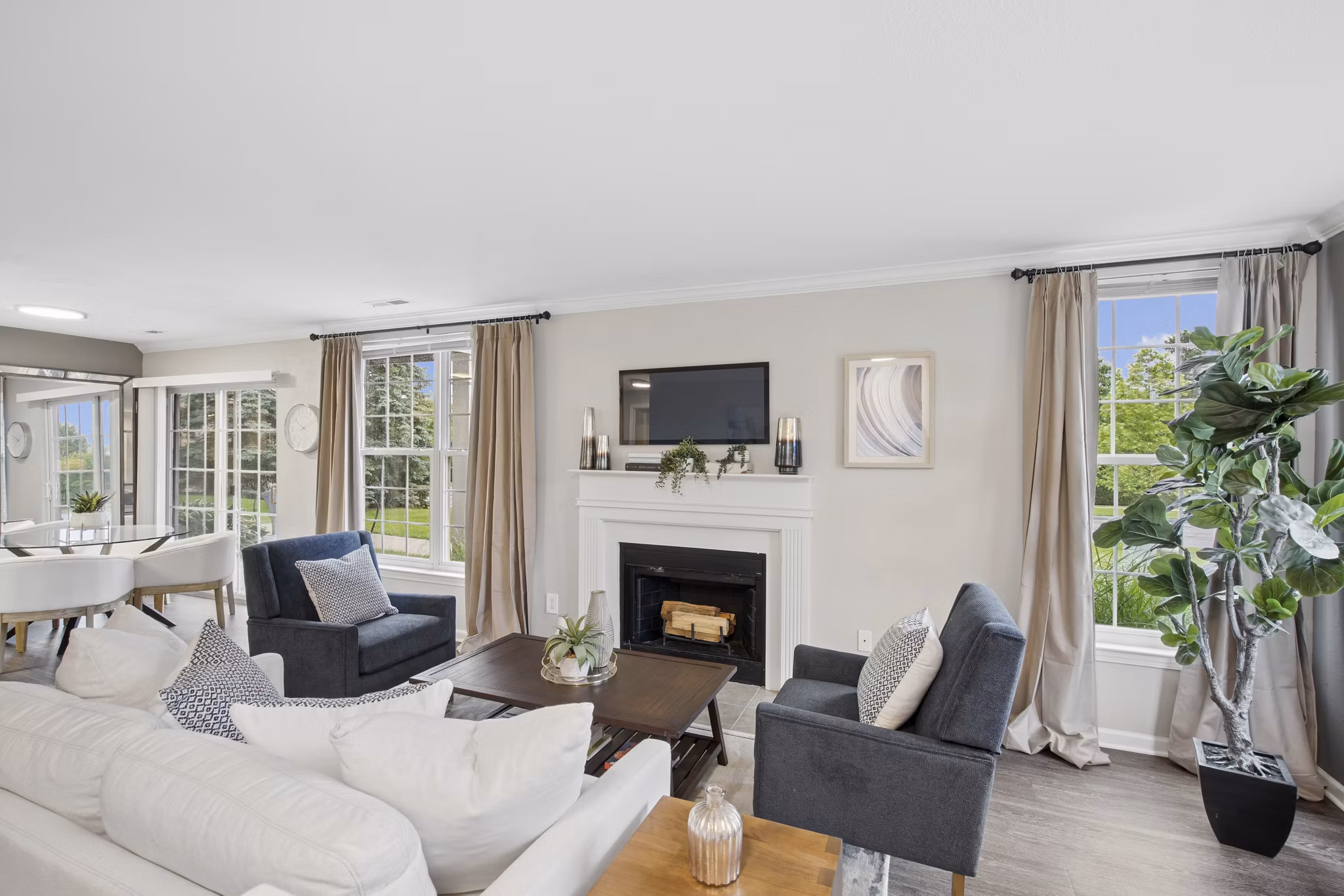 living room at The Chapman Apartments