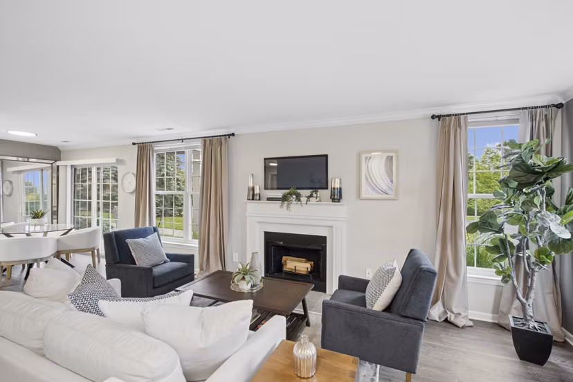 living room at The Chapman Apartments