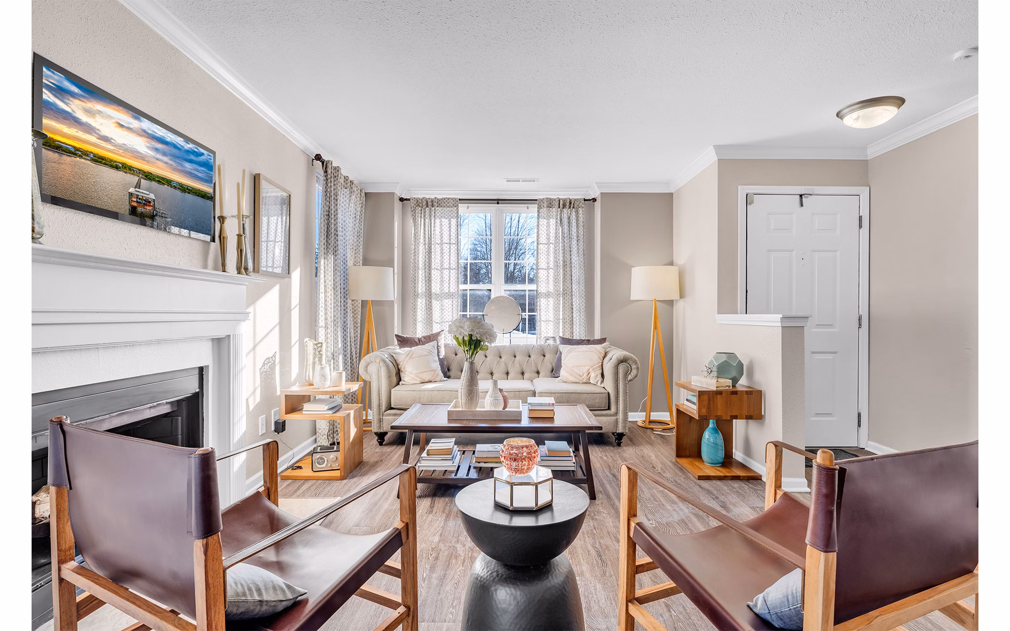 living room at The Chapman Apartments