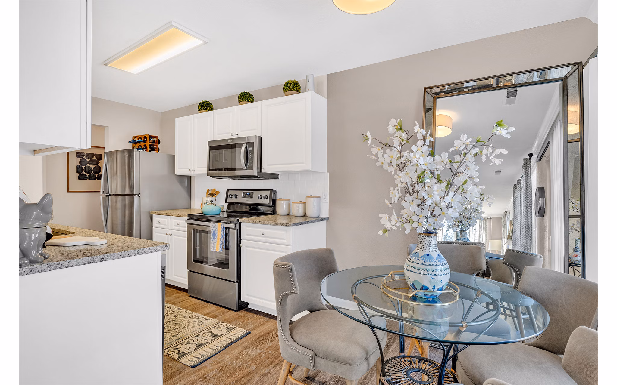 living room at The Chapman Apartments 