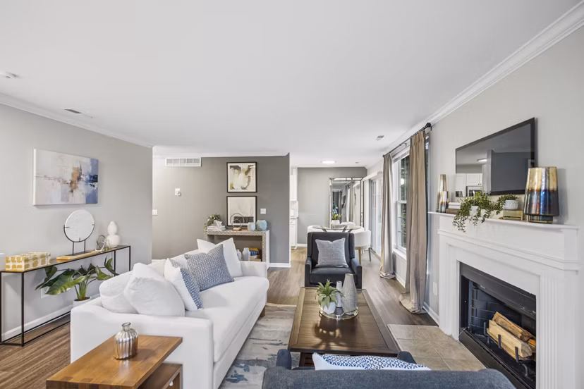 living room at The Chapman Apartments