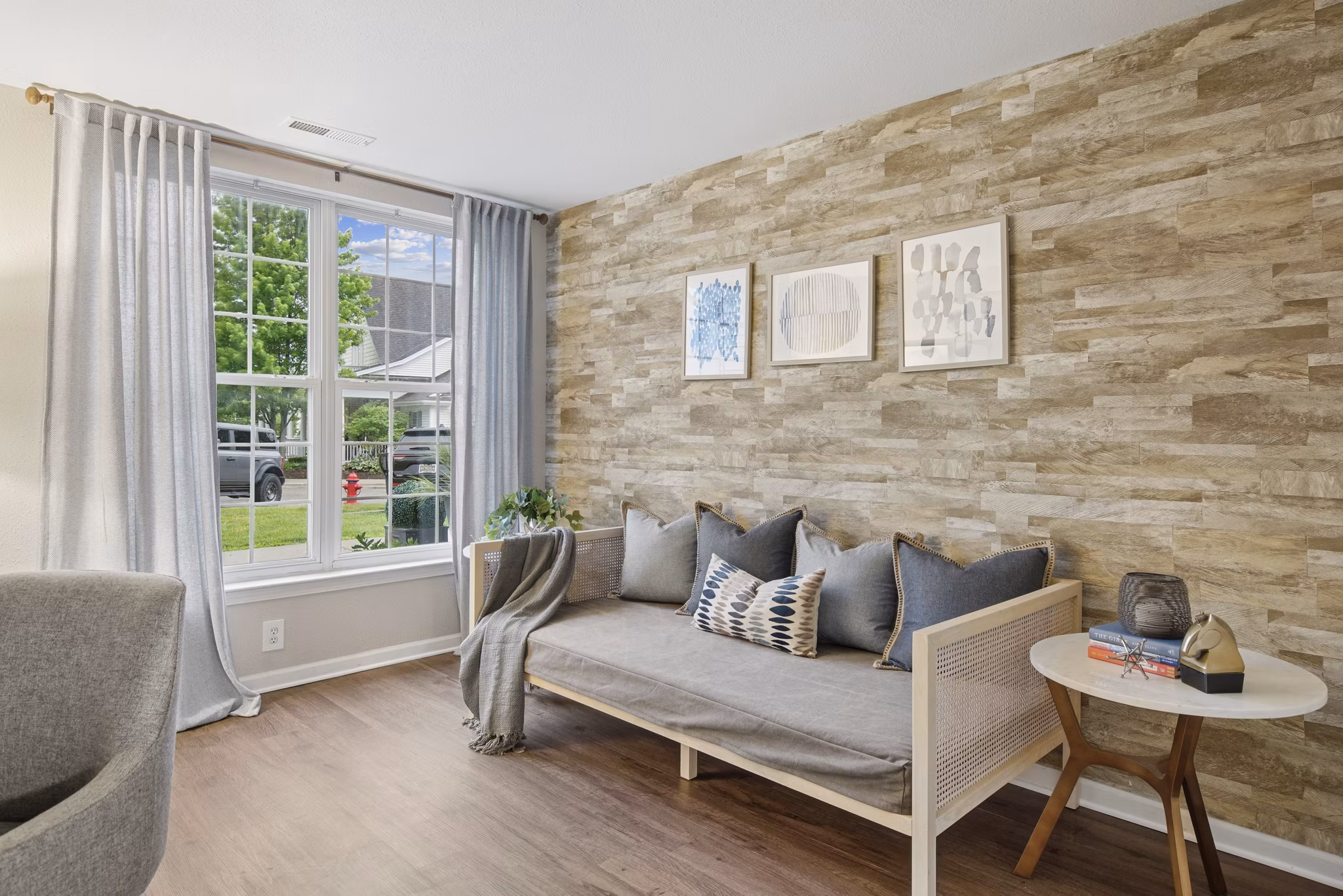 living room at The Chapman Apartments