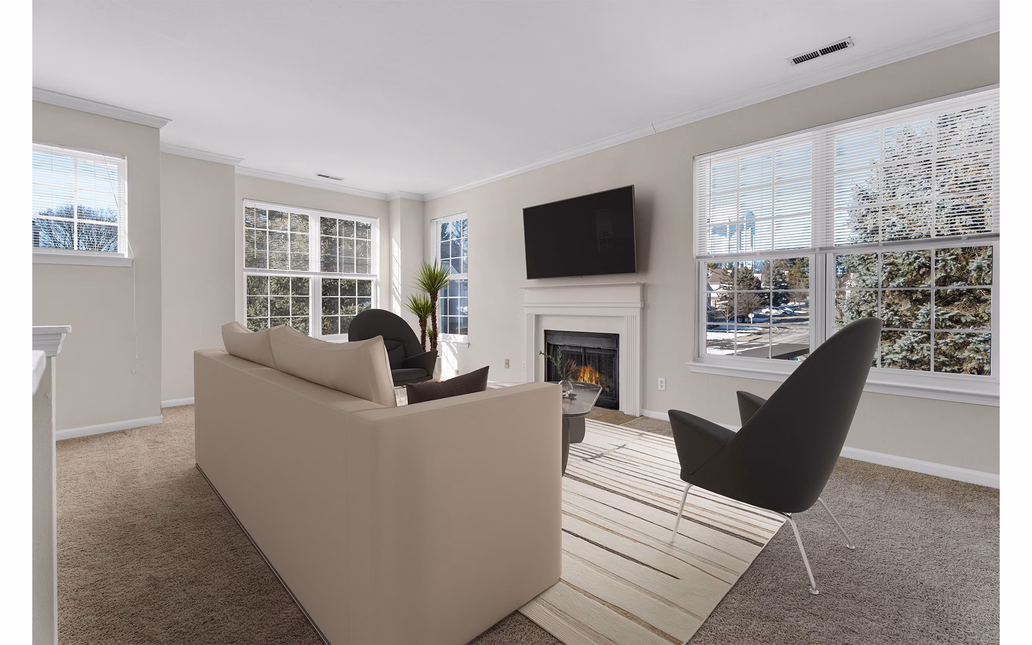 living room at The Chapman Apartments