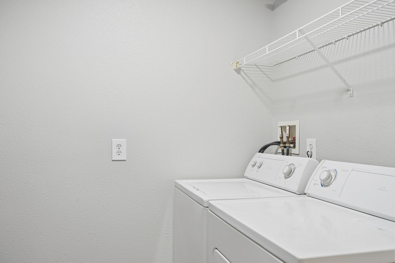 Laundry room at The Chapman