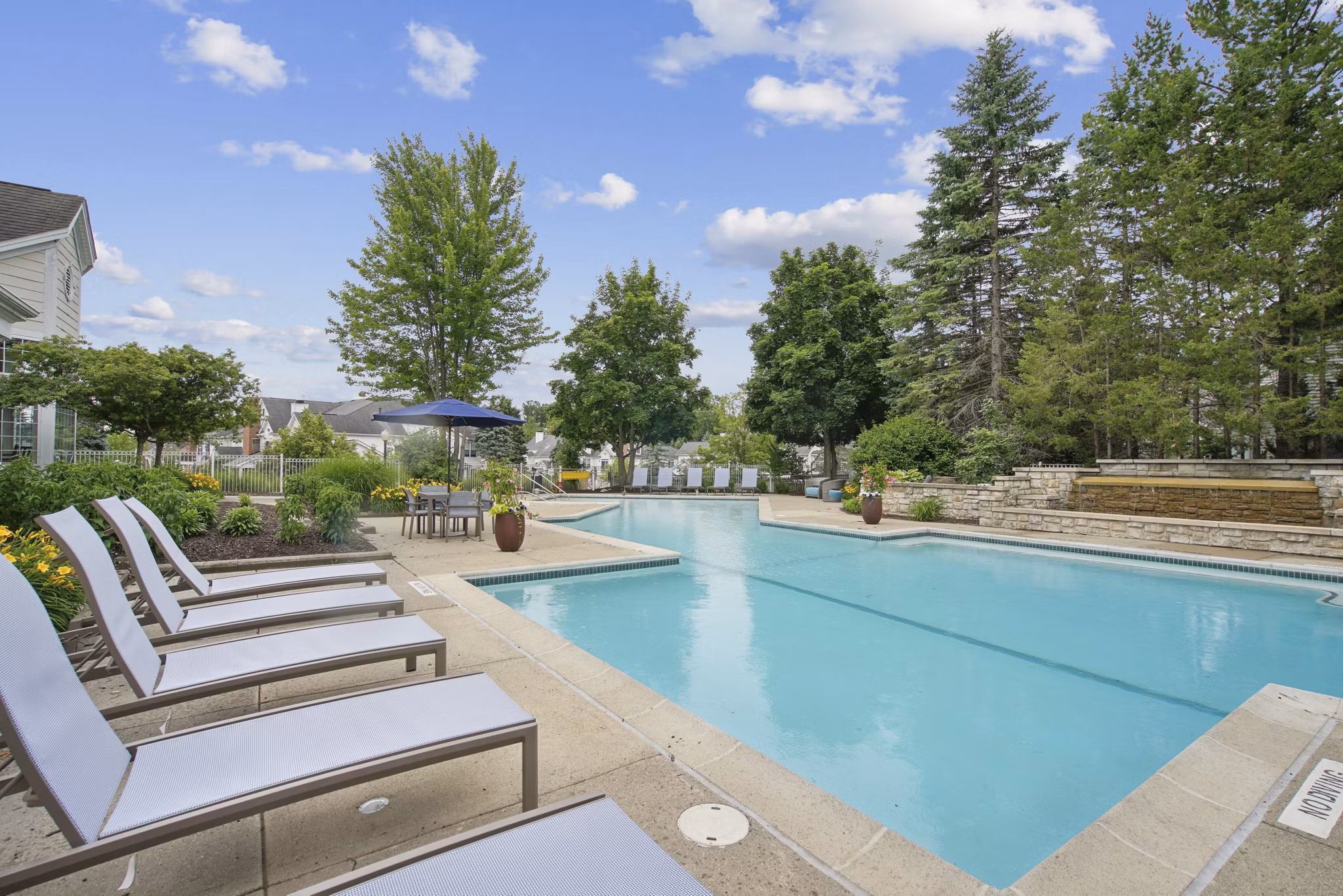 pool at The Chapman Apartments