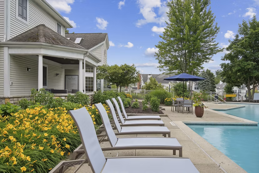 pool at The Chapman Apartments