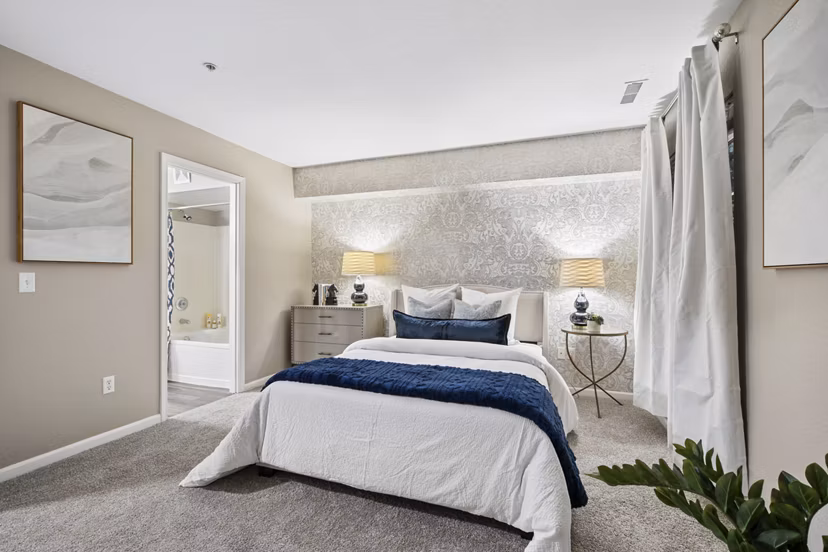 bedroom at The Graham Apartments 