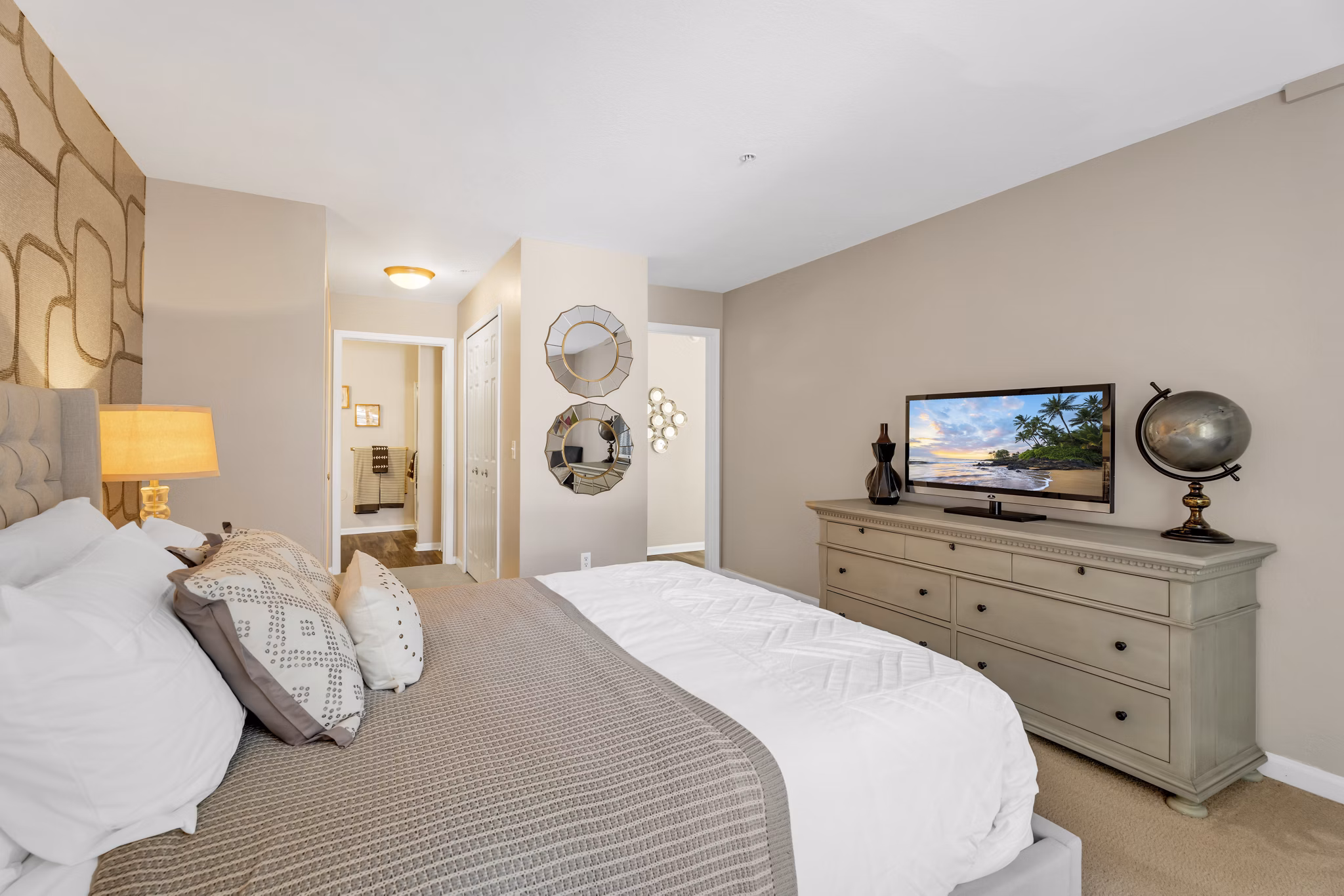 bedroom at The Graham Apartments 