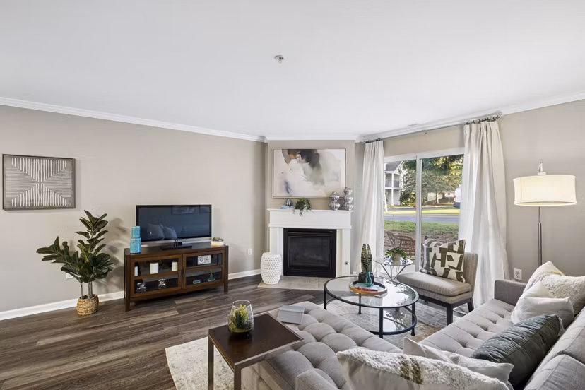 living room at The Graham Apartments 