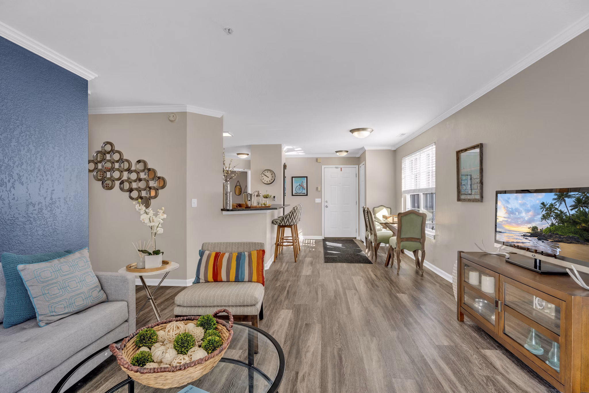 living room at The Graham Apartments 