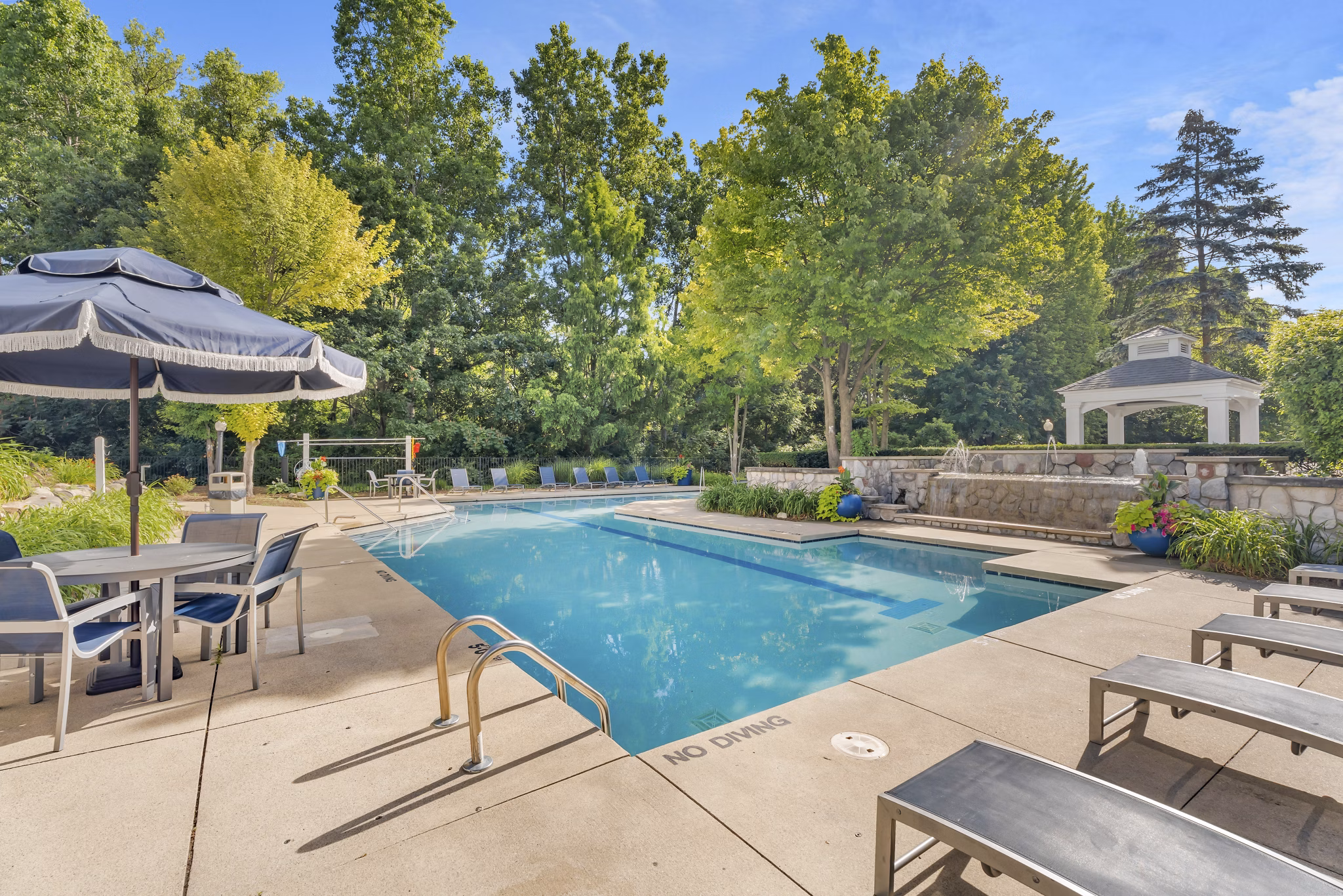 pool at The Graham Apartments 