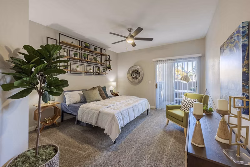 bedroom at The Avondale Apartments