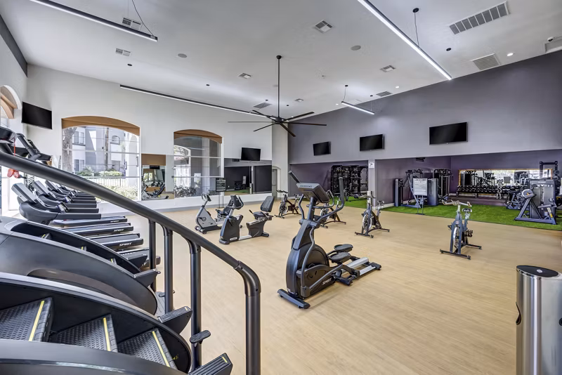 fitness center at The Avondale Apartments