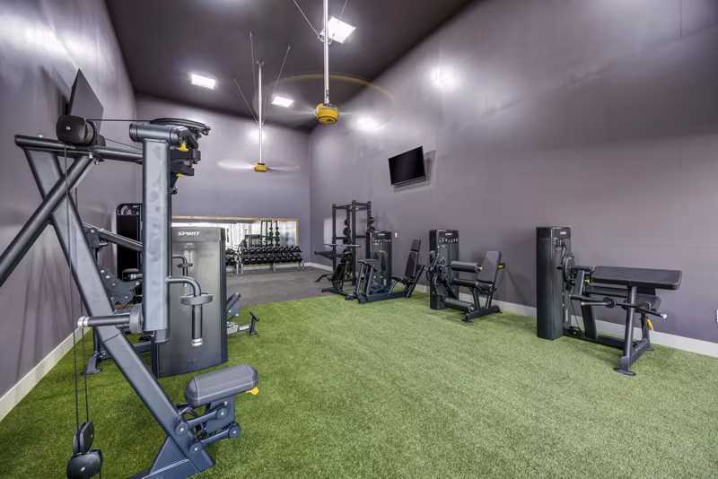 fitness center at The Avondale Apartments