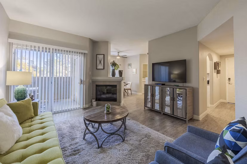 living room at The Avondale Apartments