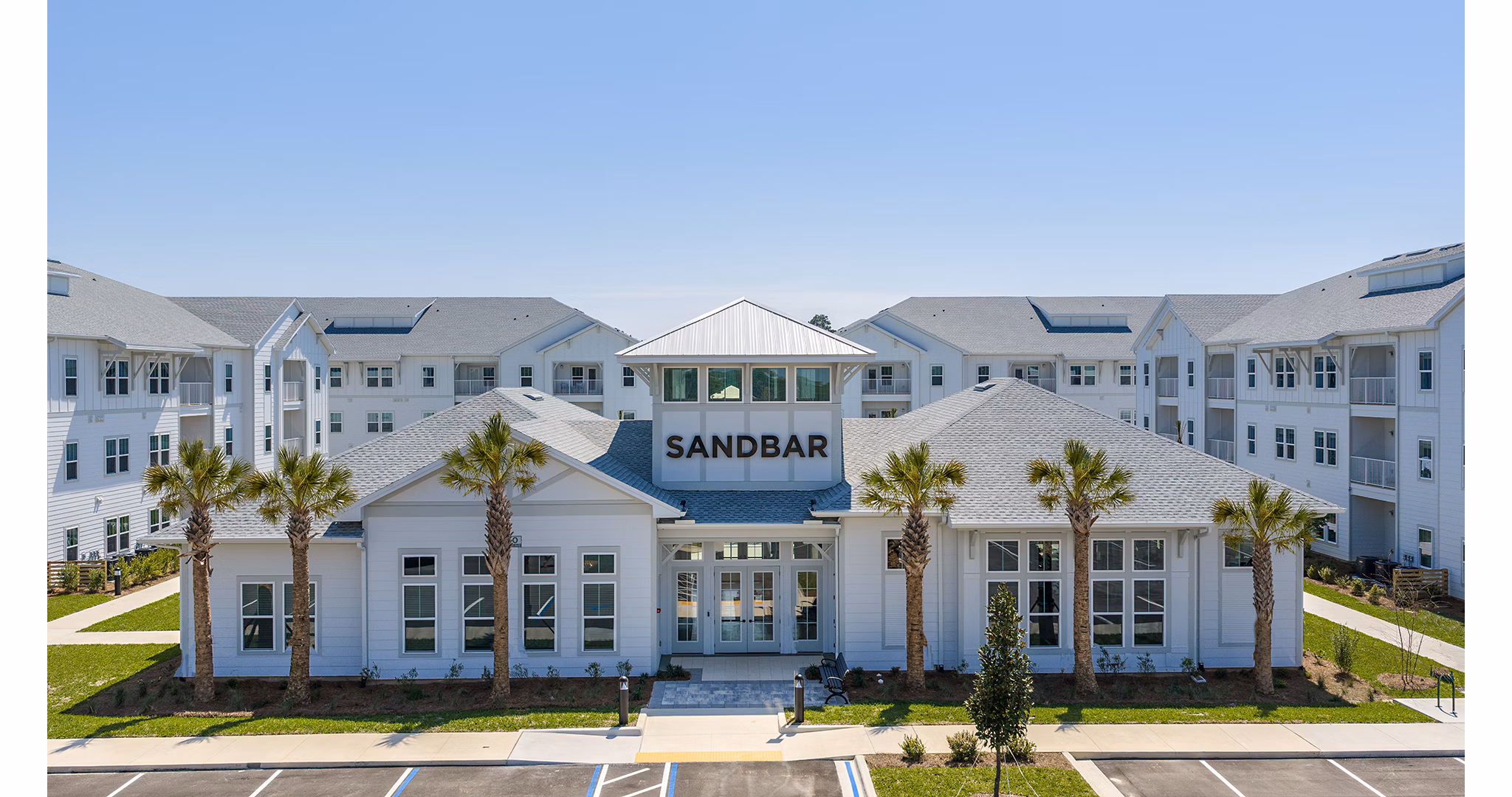exterior at The Sandbar Apartments