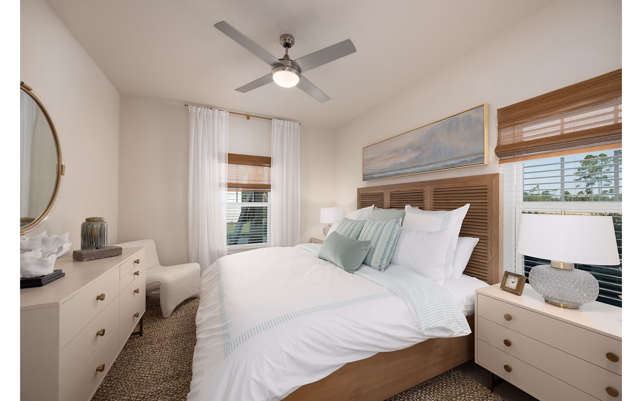 bedroom at The Sandbar Apartments