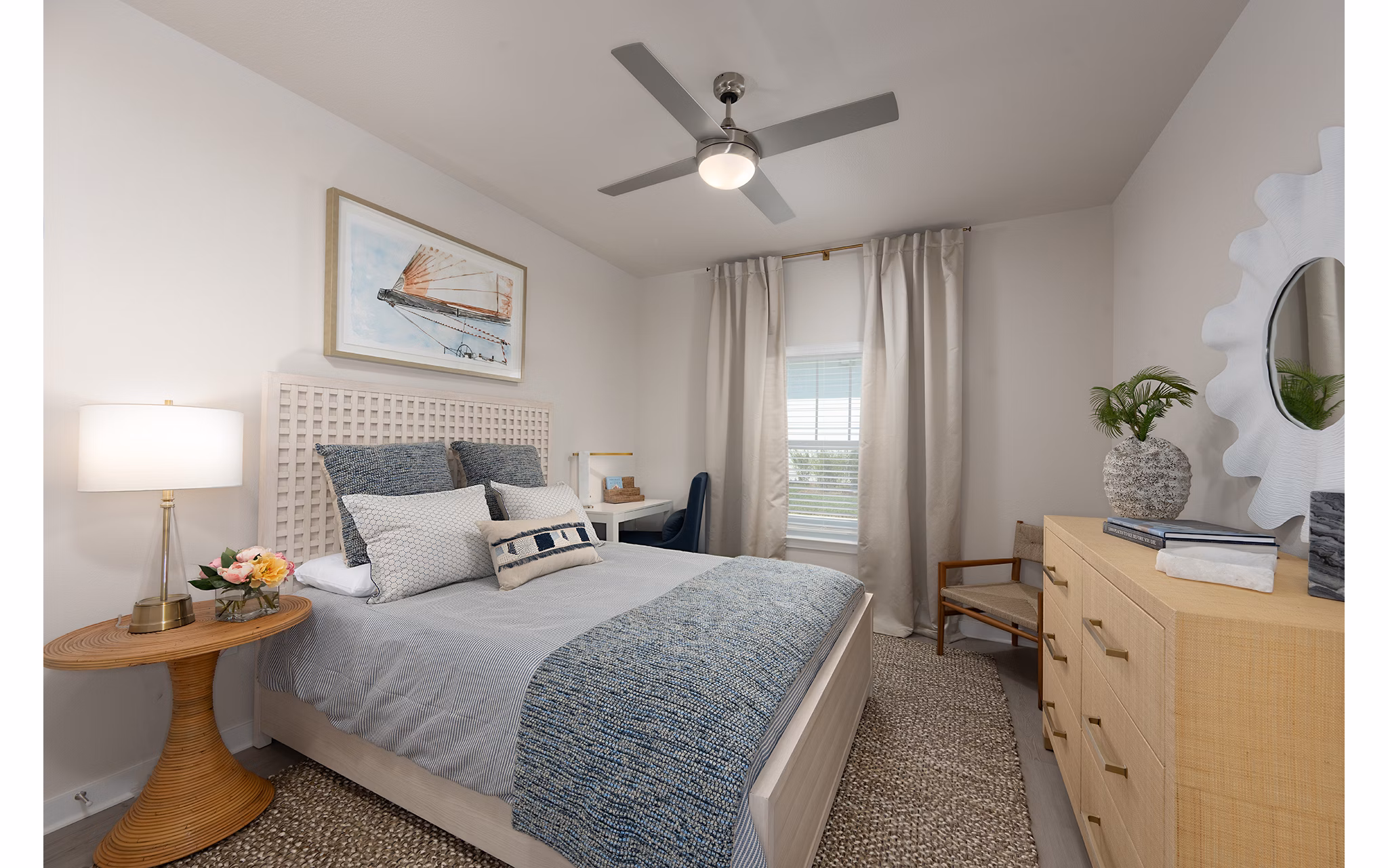 bedroom at The Sandbar Apartments
