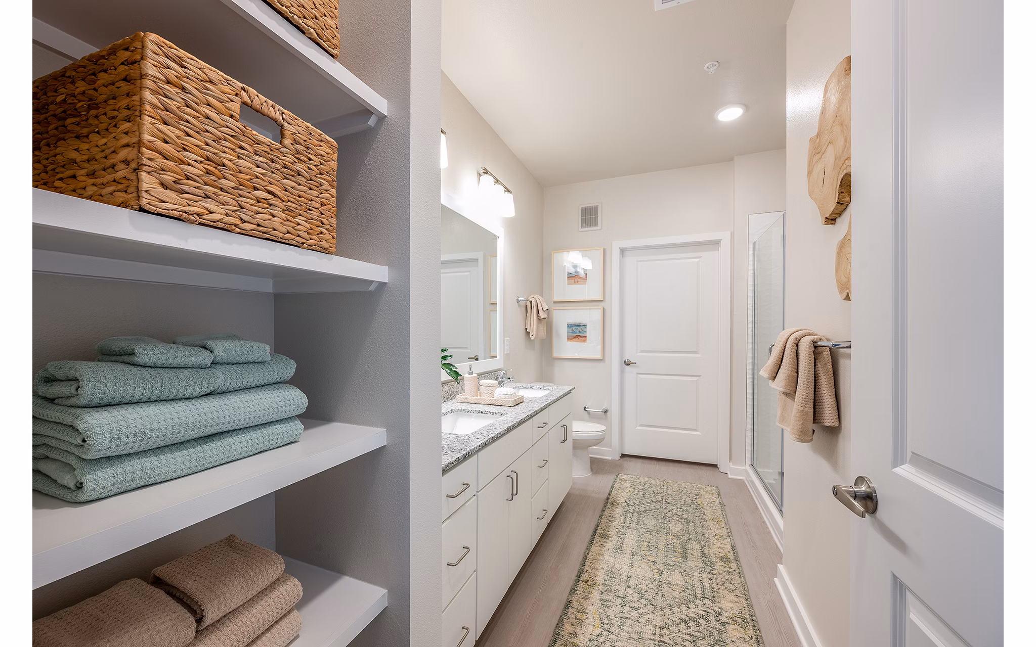 bathroom at The Sandbar Apartments