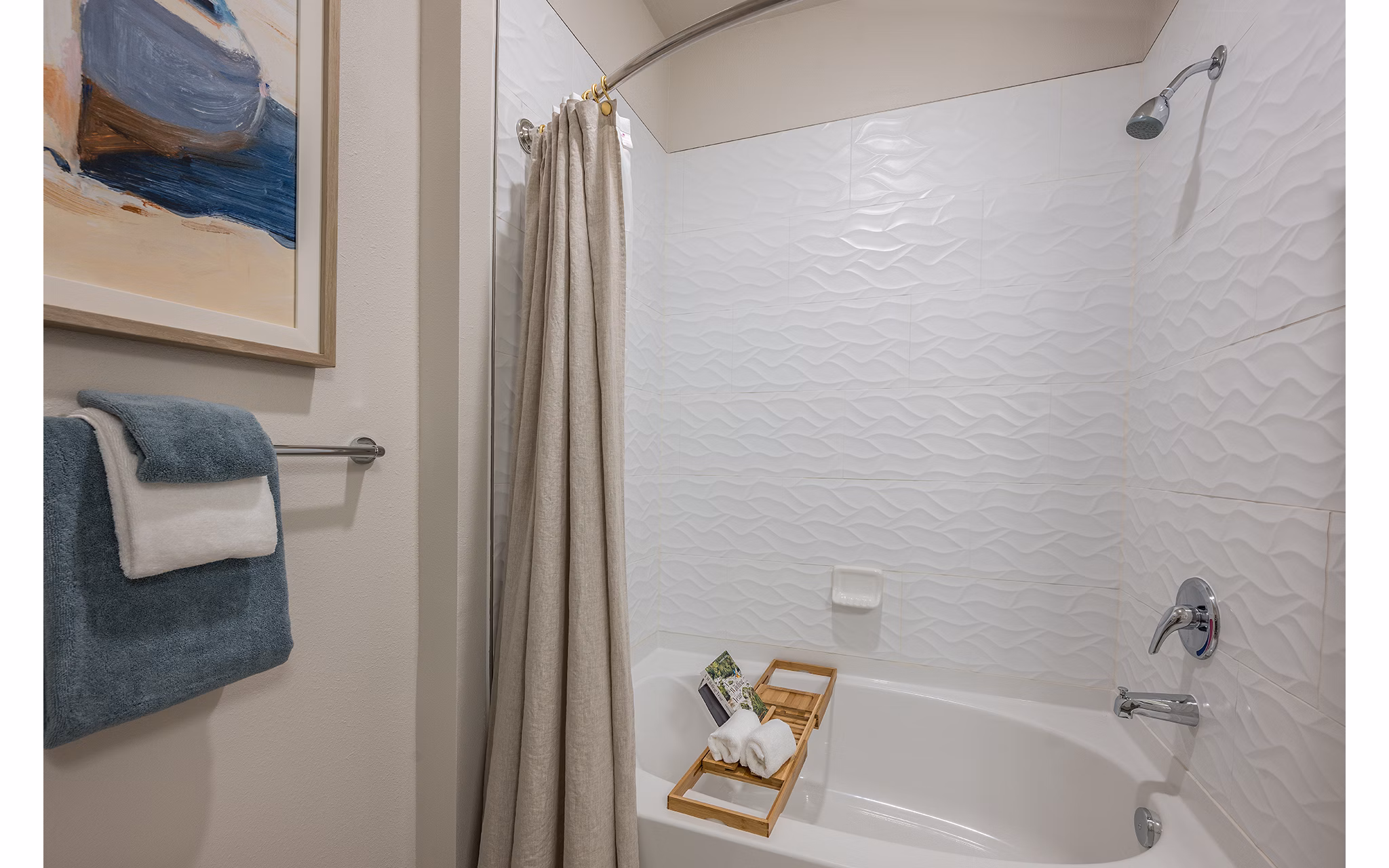 bathroom at The Sandbar Apartments