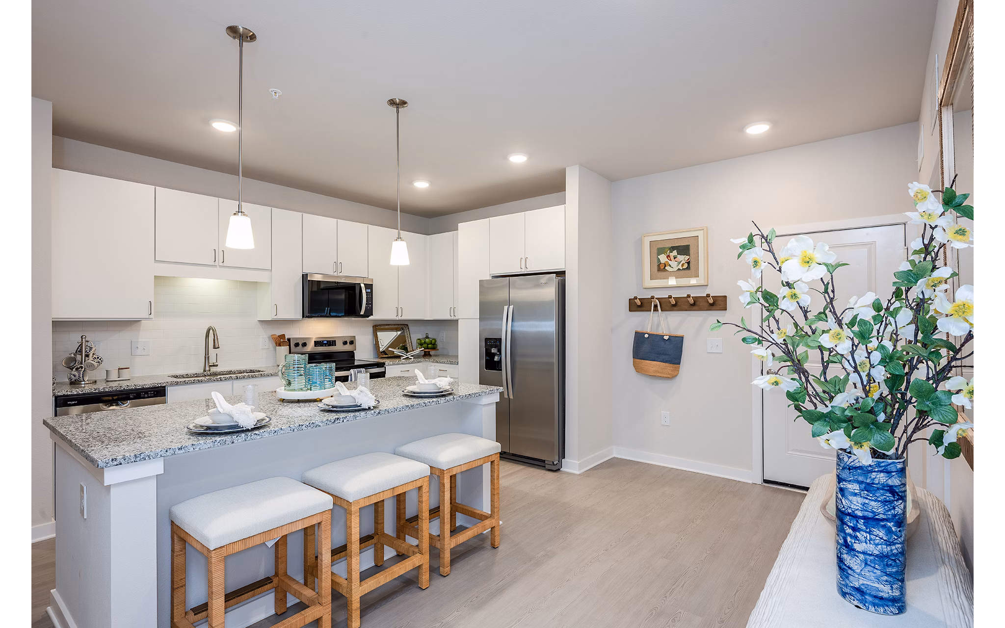 kitchen at The Sandbar Apartments