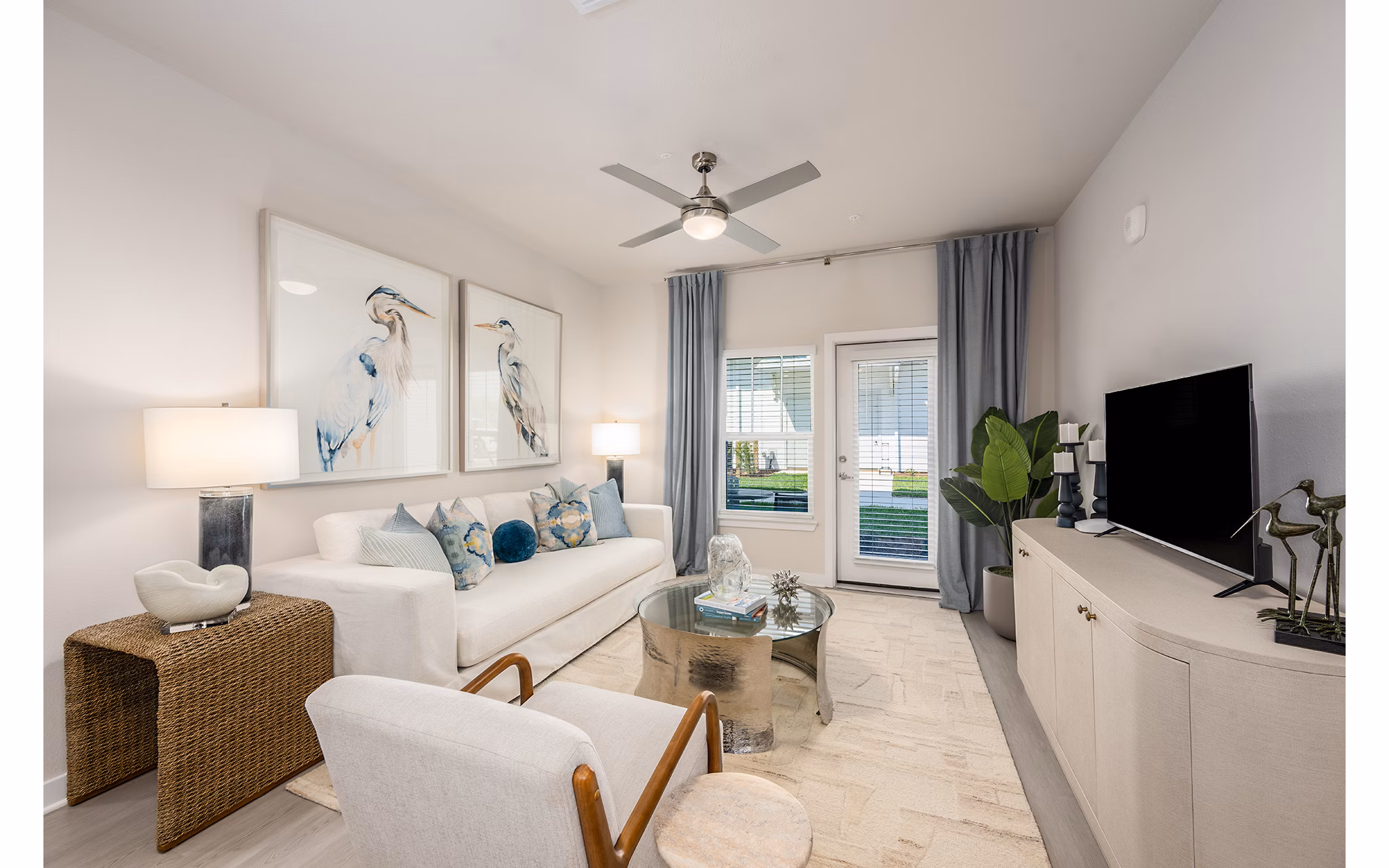 living room at The Sandbar Apartments