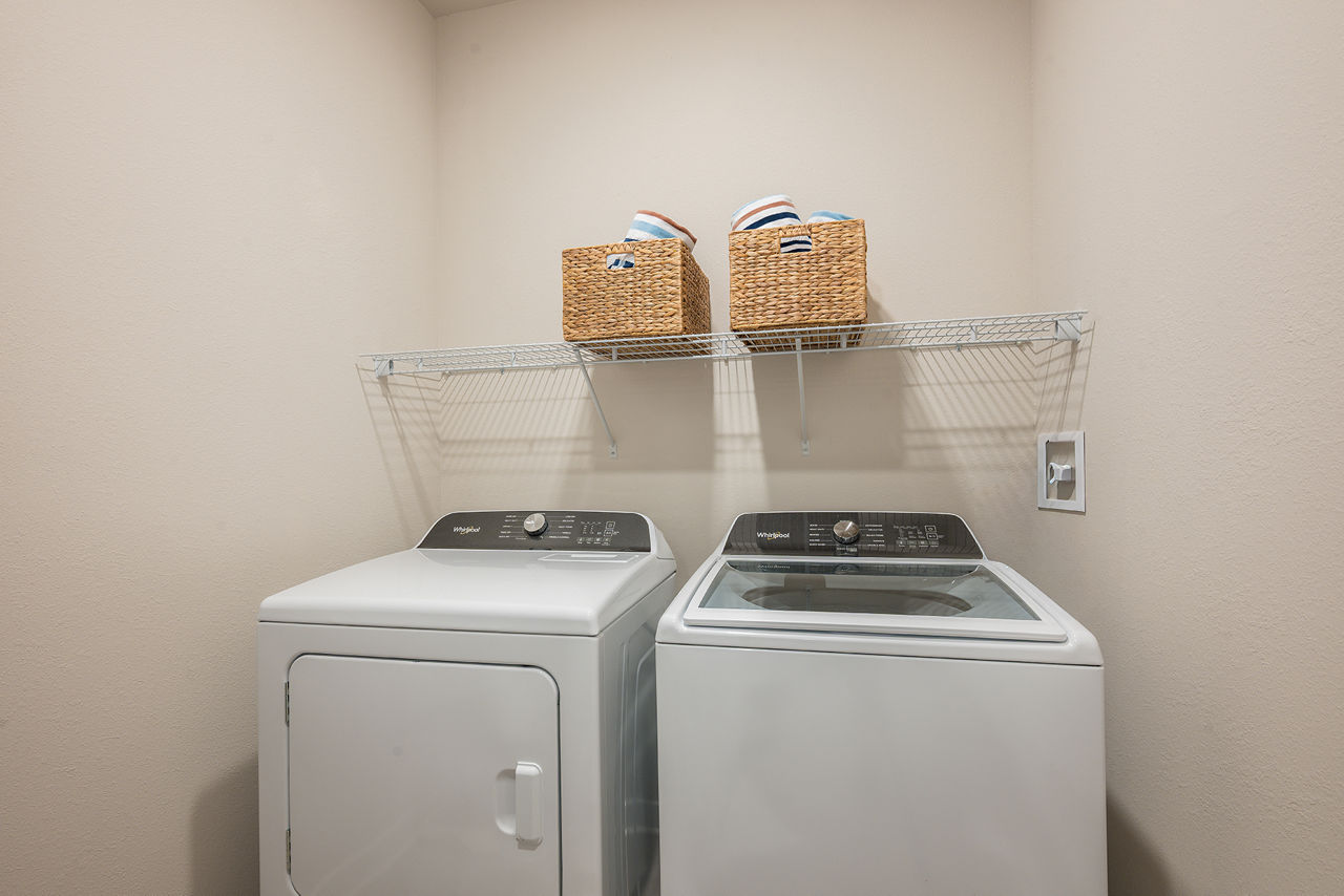 Laundry room at Sandbar