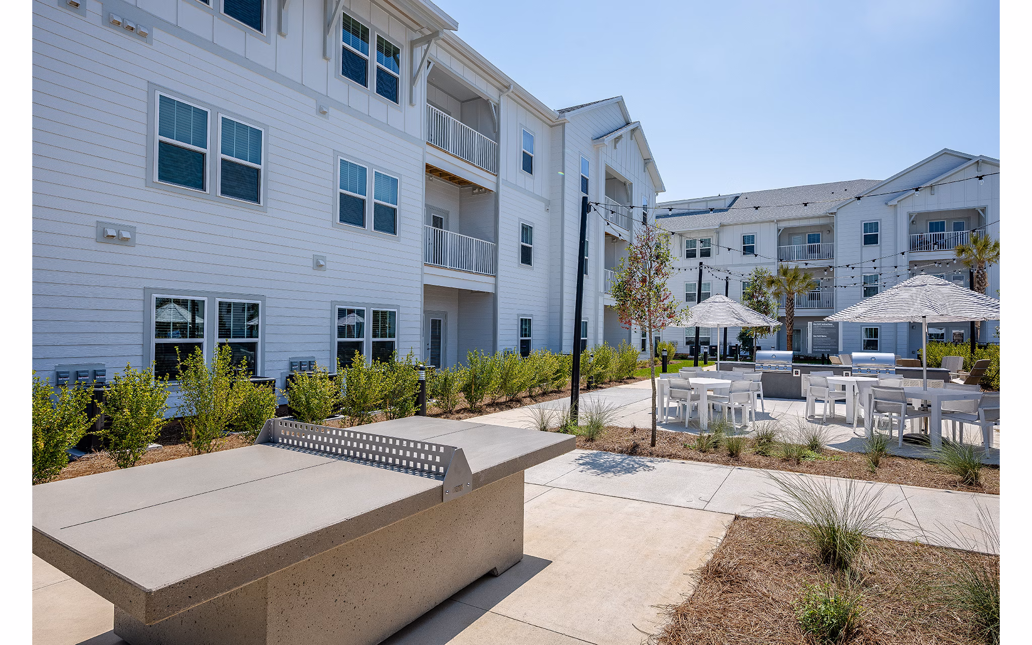 courtyard at The Sandbar Apartments