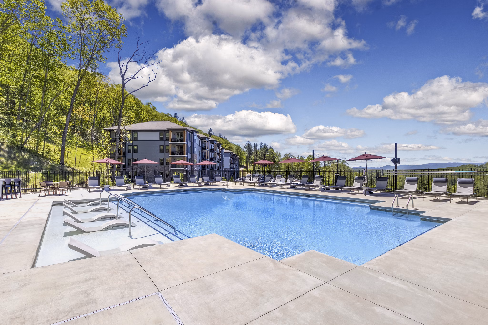 pool at Enclave Piney Mountain Apartments