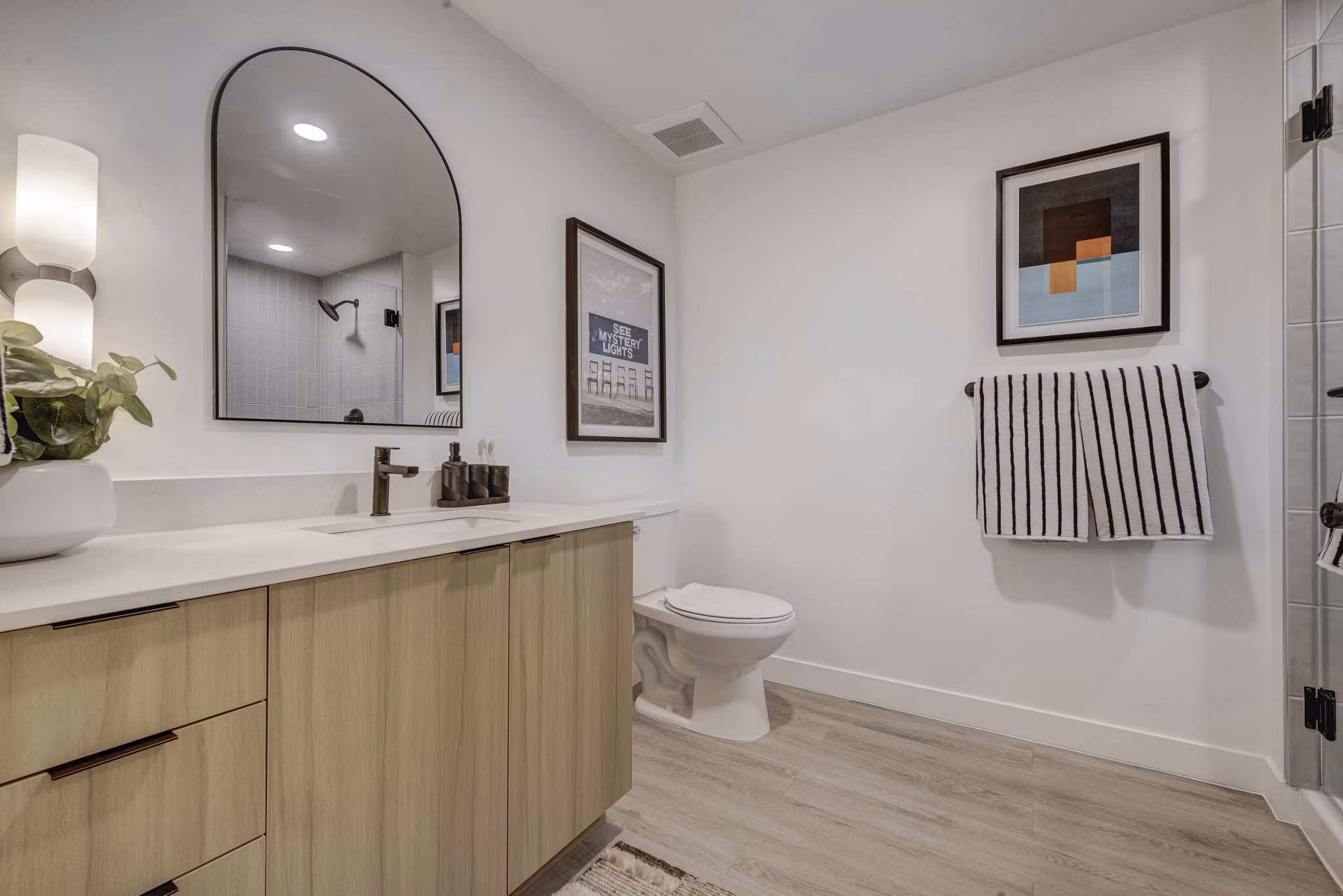 bathroom at Journeyman Apartments 