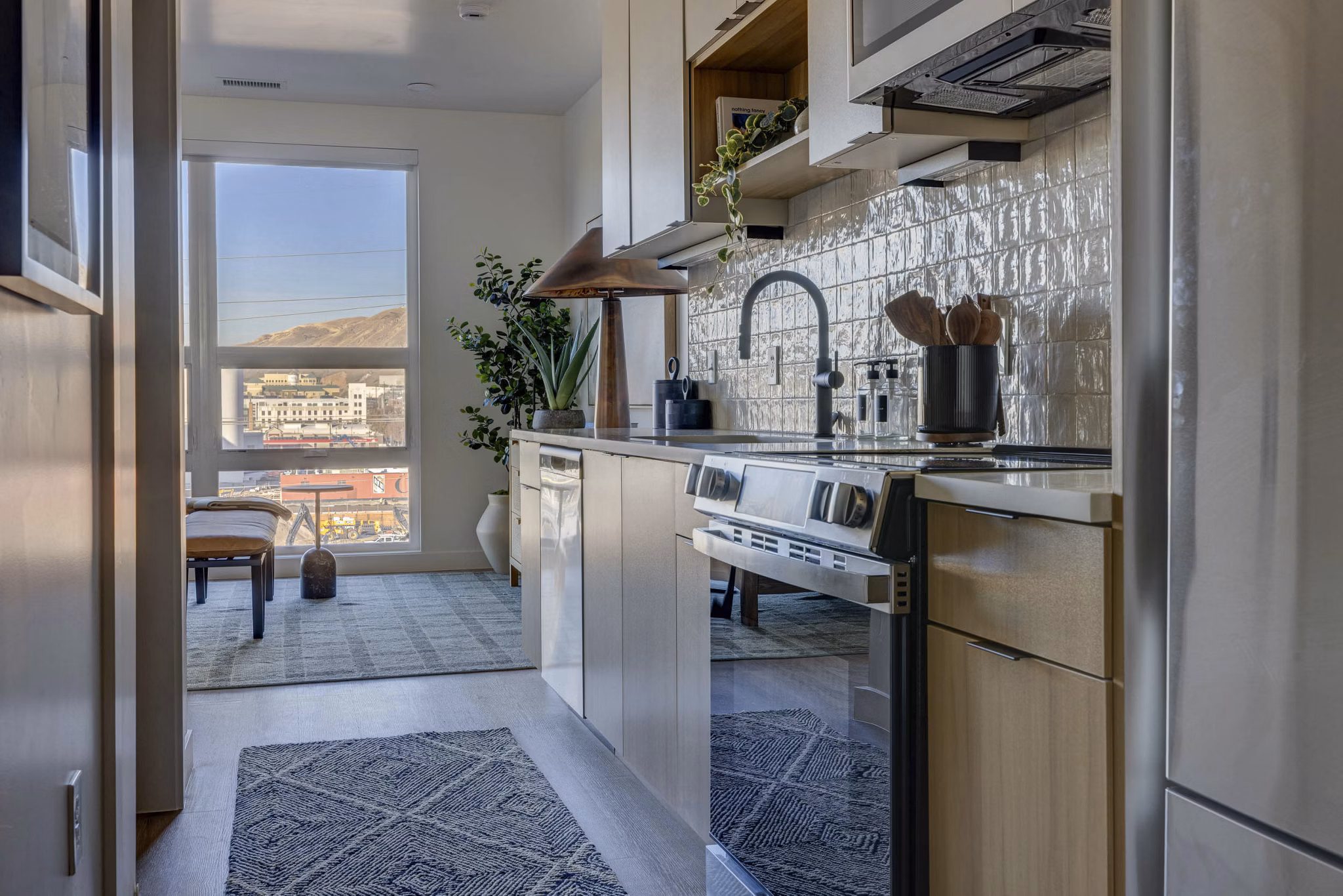kitchen at Journeyman Apartments 