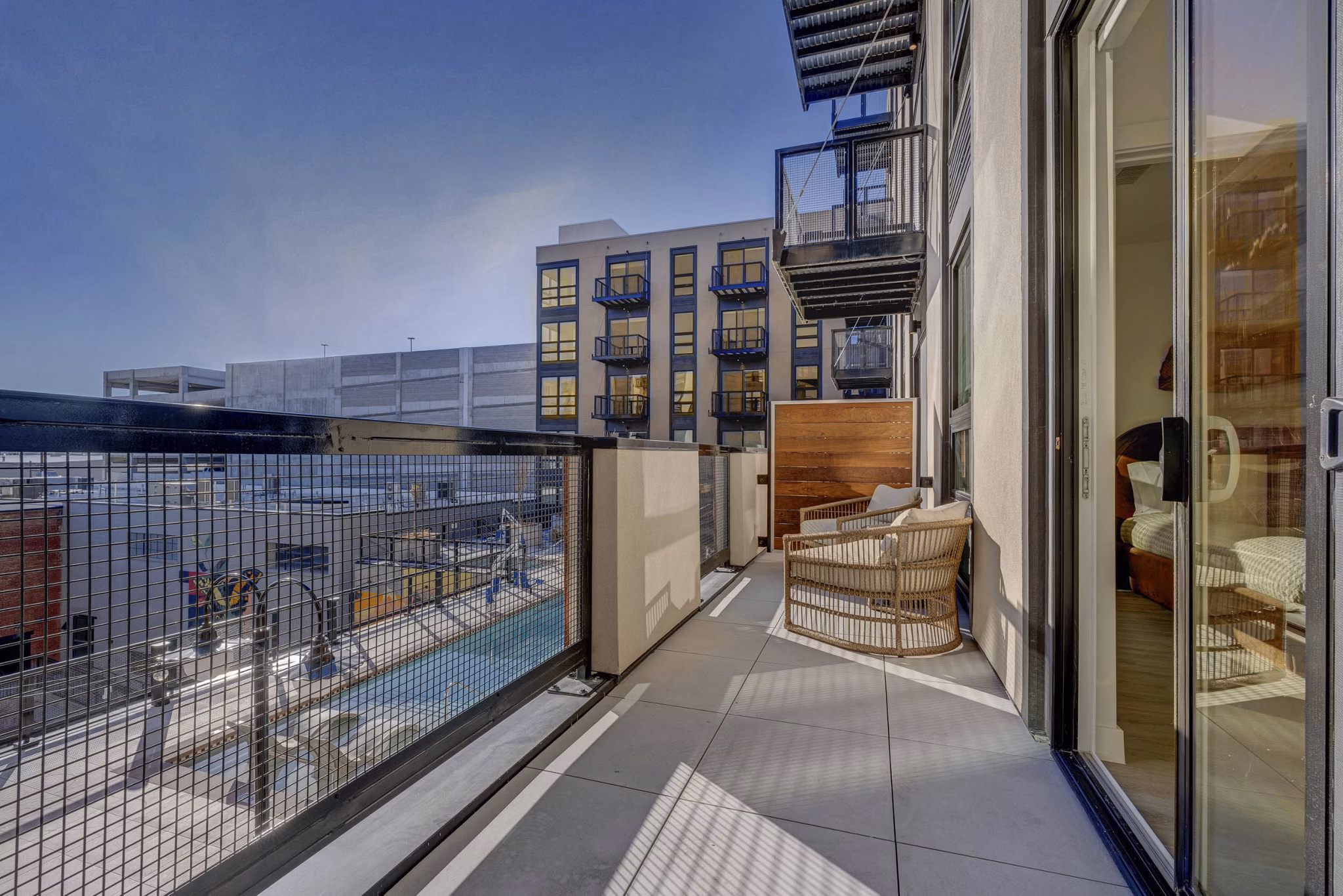 grill area at Journeyman Apartments 