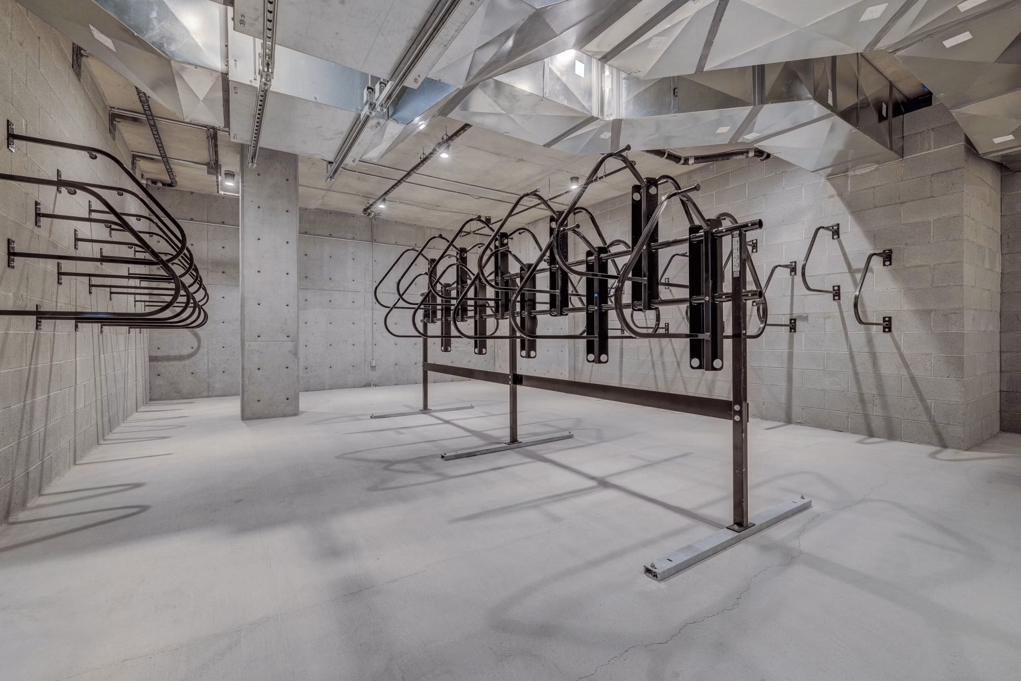 bike storage at Journeyman Apartments 