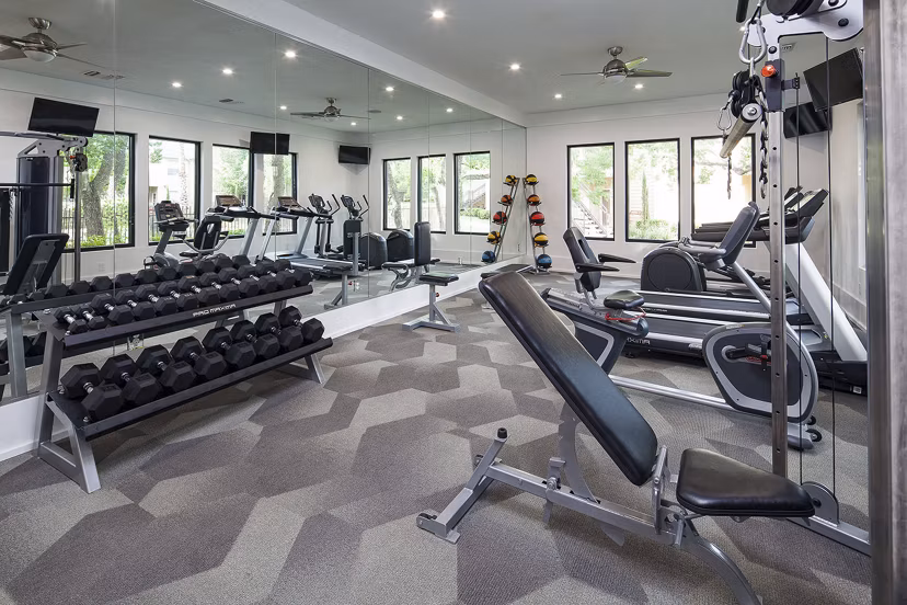 fitness center at Stone Brook Apartments