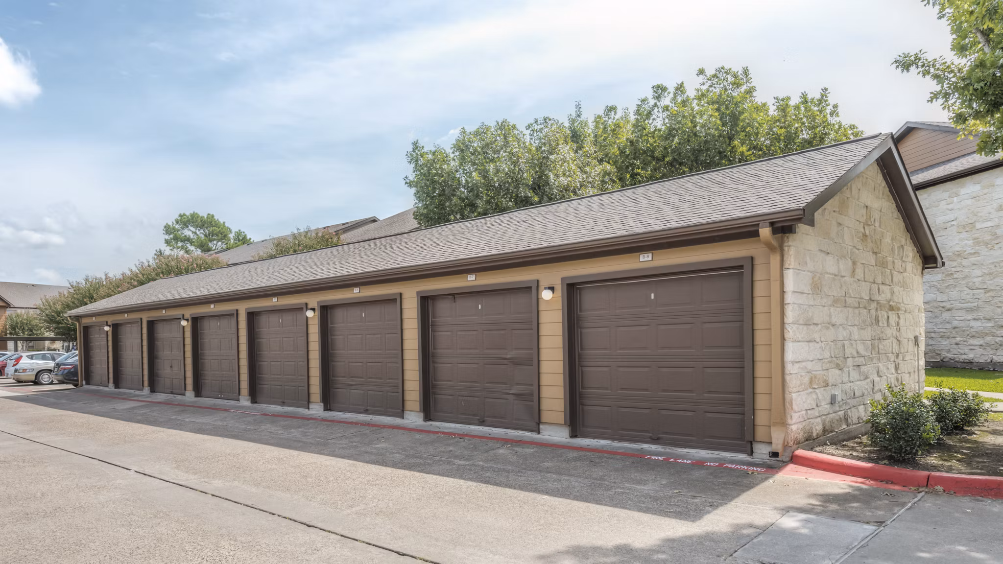 covererd parking at Stone Brook Apartments