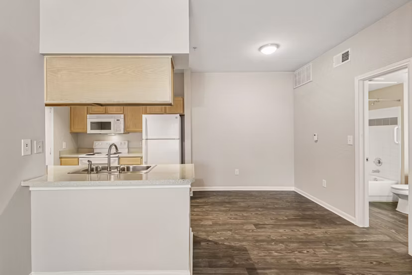 kitchen at Lakeshore Villas ApaApartments
